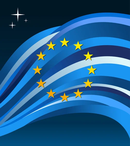 European union flag illustration background — ストックベクタ